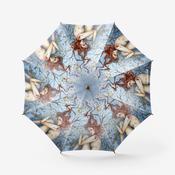 Зонт «Осень. Девушка в воде»