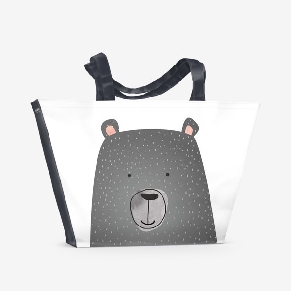 Пляжная сумка «Мишка серый»