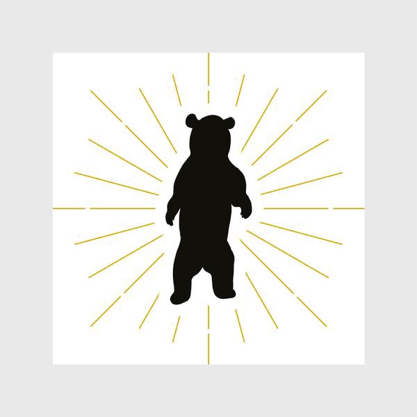 Шторы «Сильный зверь - дикий медведь»