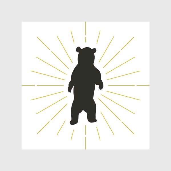 Скатерть «Сильный зверь - дикий медведь»