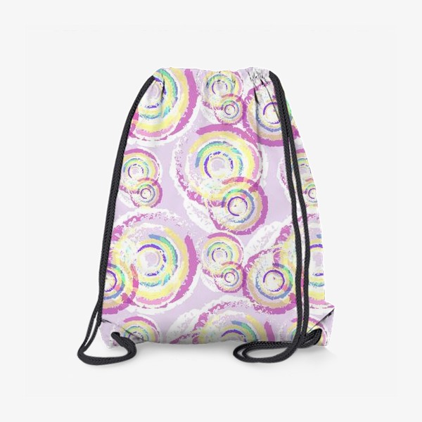 Рюкзак «Акварельные разноцветные круги»