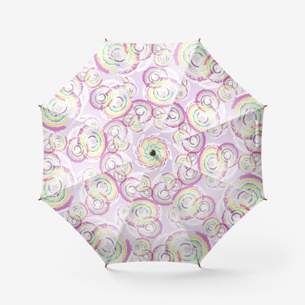 Зонт &laquo;Акварельные разноцветные круги&raquo;