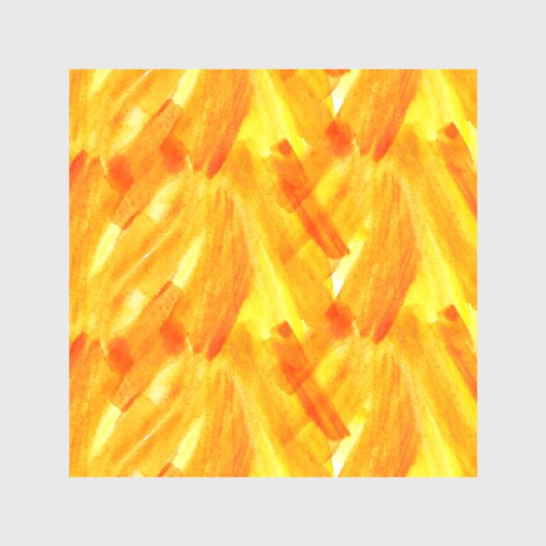 Скатерть «Акварельный ярко-оранжевый паттерн. Динамичные штрихи»