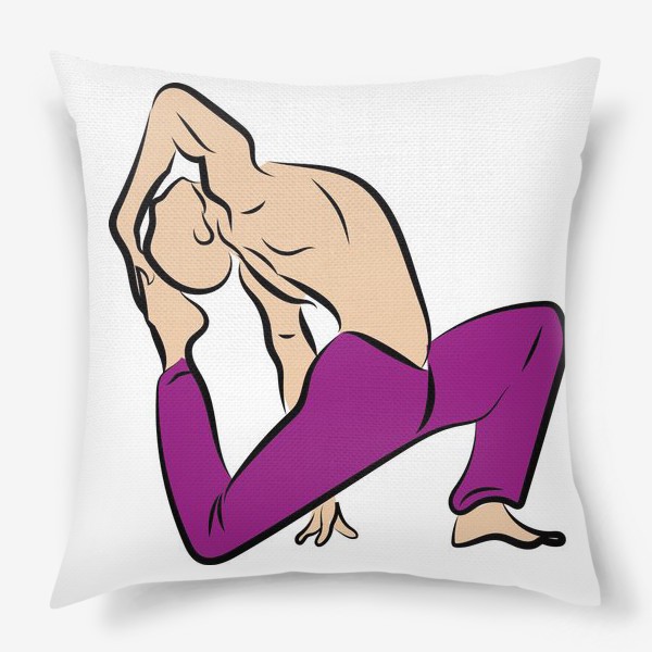 Подушка «Настоящий йог (поза йоги)»