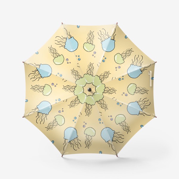 Зонт «Паттерн с медузами»