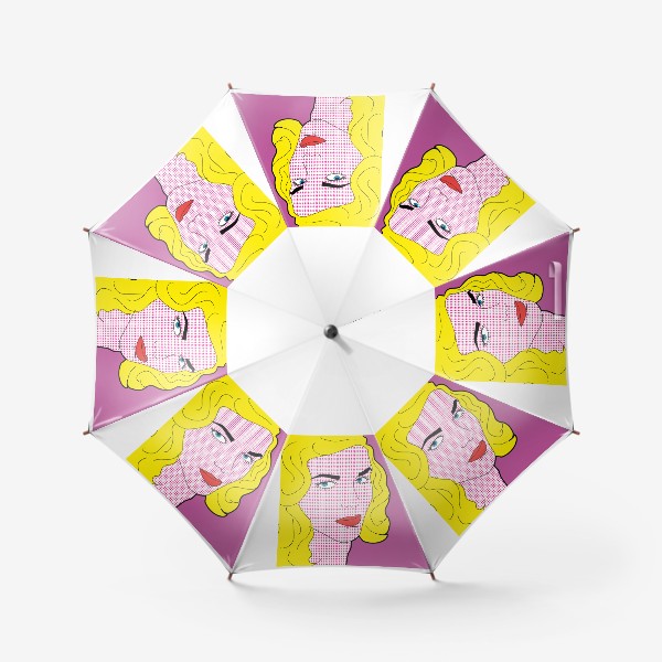 Зонт «Девушка в стиле поп-арт4»