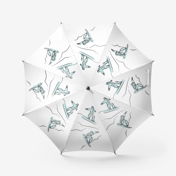 Зонт «Сноубордисты»