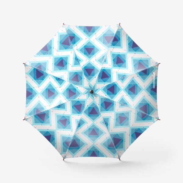 Зонт «Синие ромбы»