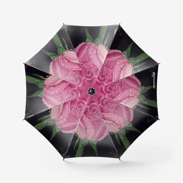Зонт «Розовая роза.»