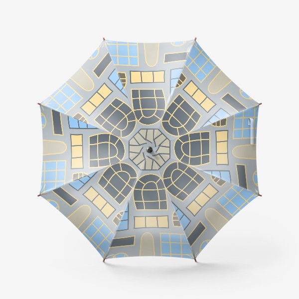 Зонт «Бесшовный паттерн с окнами различной формы»