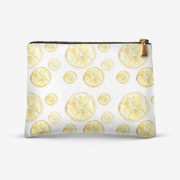 Косметичка «Паттерн с лимонами»