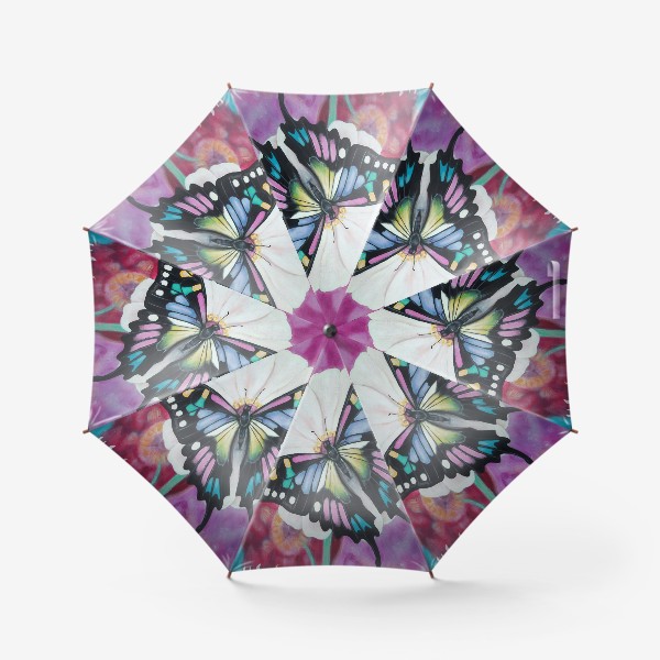 Зонт «Бабочка на цветке.»