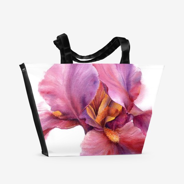 Пляжная сумка «Волшебный цветок. Ирис»