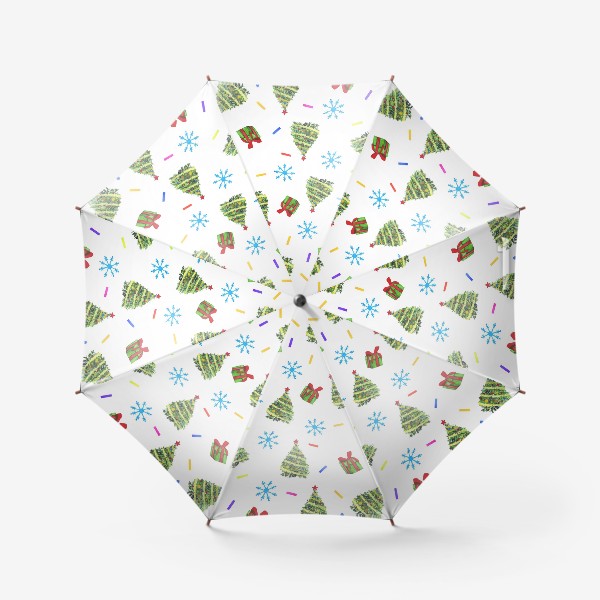 Зонт «Новогодний паттерн»