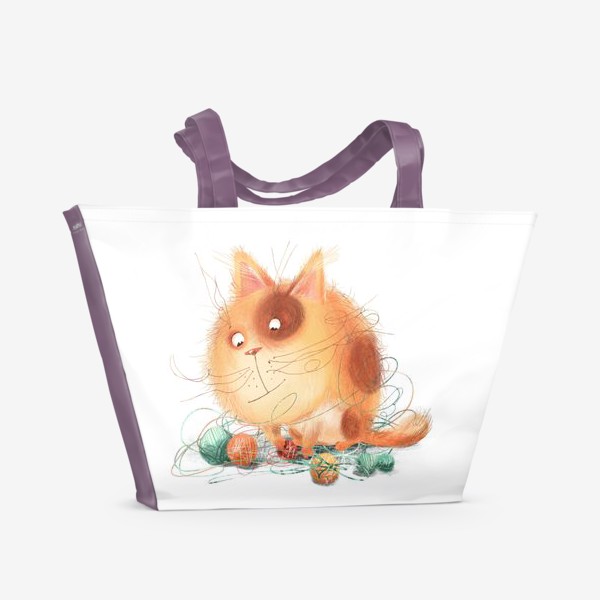 Пляжная сумка «Кошачьи радости»