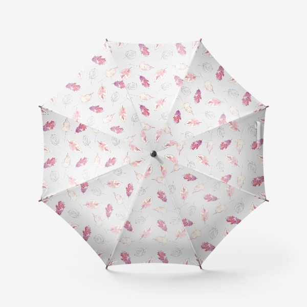 Зонт «Паттерн с листопадом однослойный»