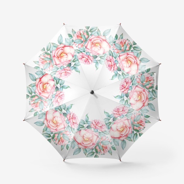 Зонт «Букет чайных роз»