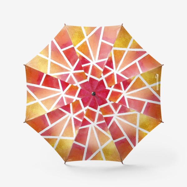 Зонт «Акварель многоугольники»