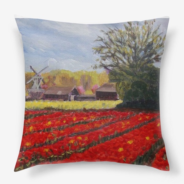 Подушка «Тюльпановая весна»