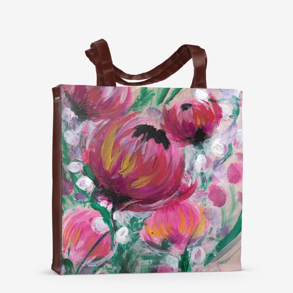Сумка-шоппер «Розовые цветы»