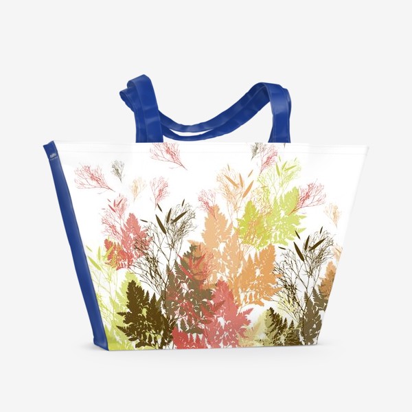 Пляжная сумка &laquo;Растения осень листочки природа деревья&raquo;