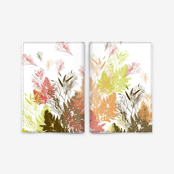 Обложка для паспорта «Растения осень листочки природа деревья»