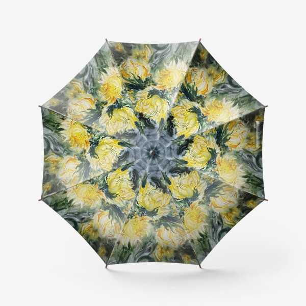 Зонт «Желтые георгины»
