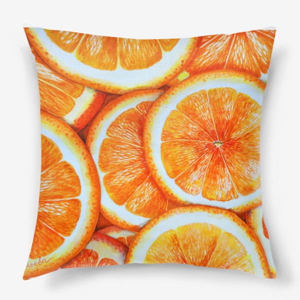 Подушка &laquo;Orange euphoria - Апельсины&raquo;