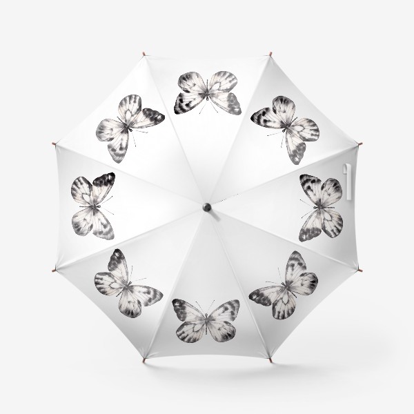 Зонт «Монохромная бабочка»