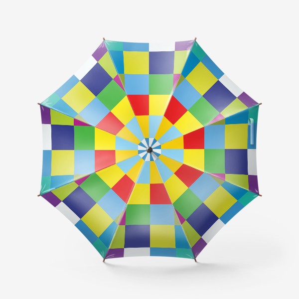 Зонт «цветные квадраты»