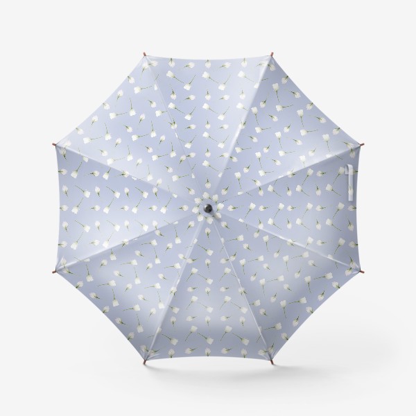 Зонт &laquo;Орнамент с белыми цветами &raquo;