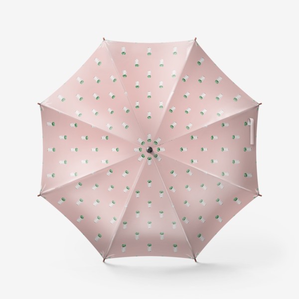 Зонт «Кактусы на персиковом»