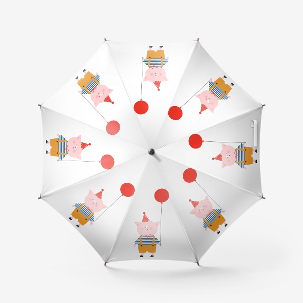 Зонт «Поросенок С днем рождения»