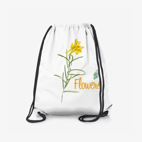 Рюкзак «Цветок и бабочка»