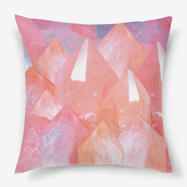 Подушка «розовый кварц»