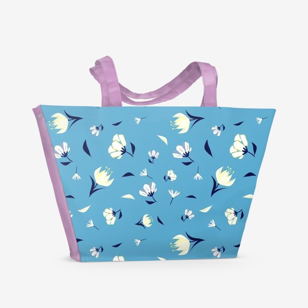 Пляжная сумка «Цветочное настроение»