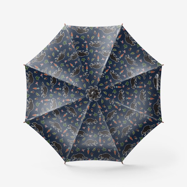 Зонт «Енотовый паттерн»