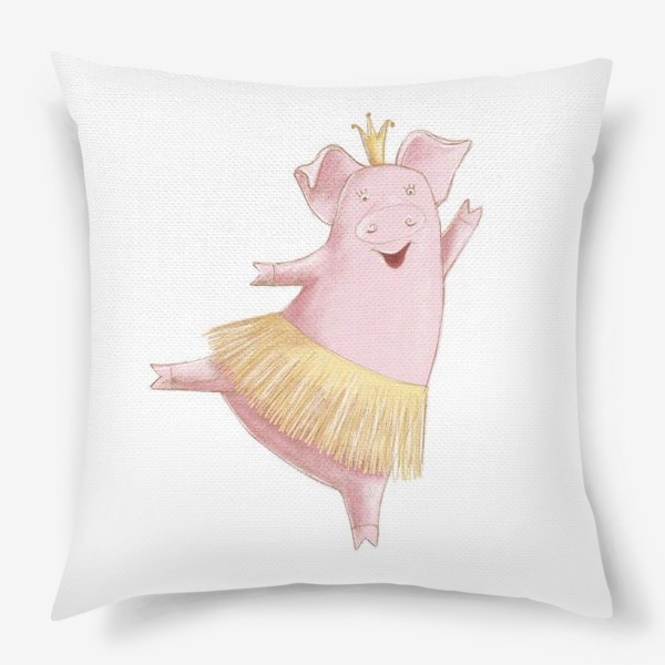 Подушка «Свинка балеринка»