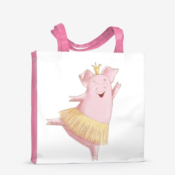 Сумка-шоппер «Свинка балеринка»