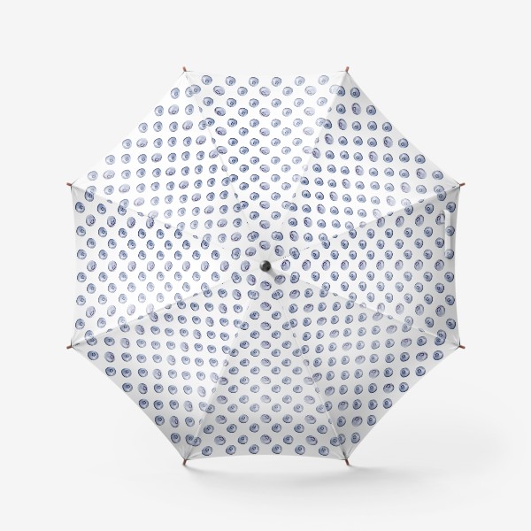Зонт «Голубика на белом»