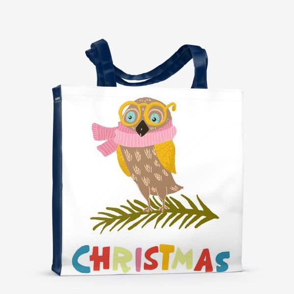 Сумка-шоппер «Рождественская сова»