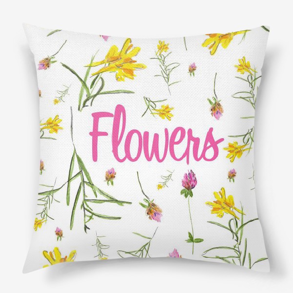 Подушка «Полевые цветы»