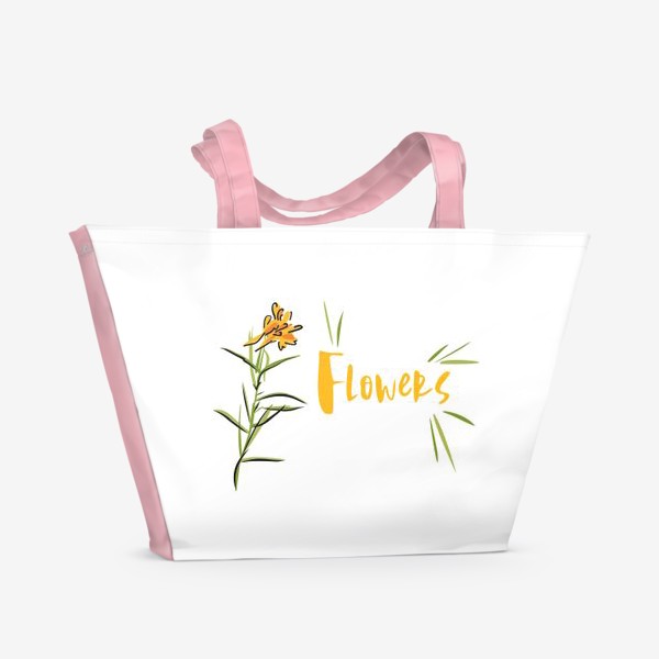 Пляжная сумка «Летний цветок»