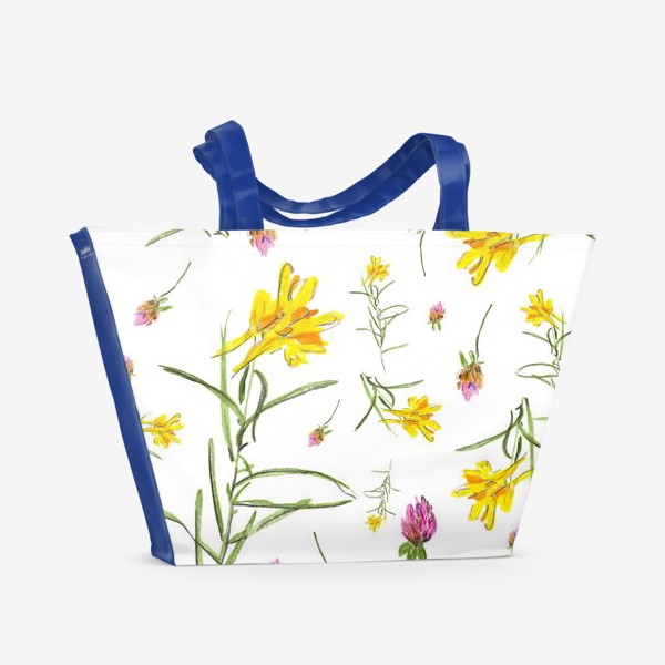 Пляжная сумка «Цветочки»