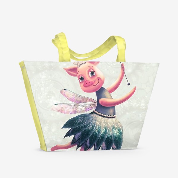 Пляжная сумка «Свинка-фея»
