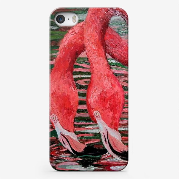 Чехол iPhone «фламинго»