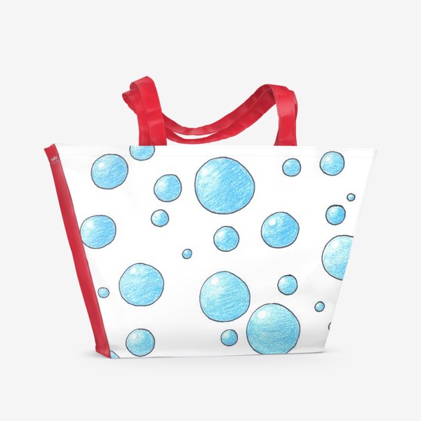 Пляжная сумка «Пузыри паттерн»