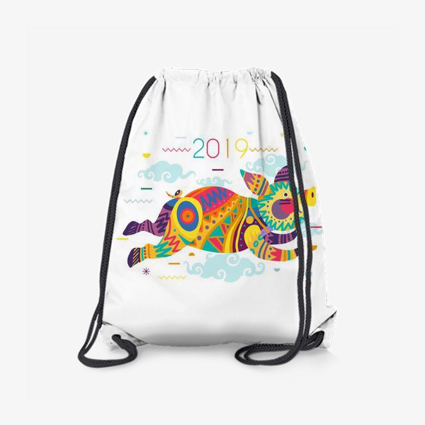 Рюкзак «Счастливый 2019 Новый год хрюши»