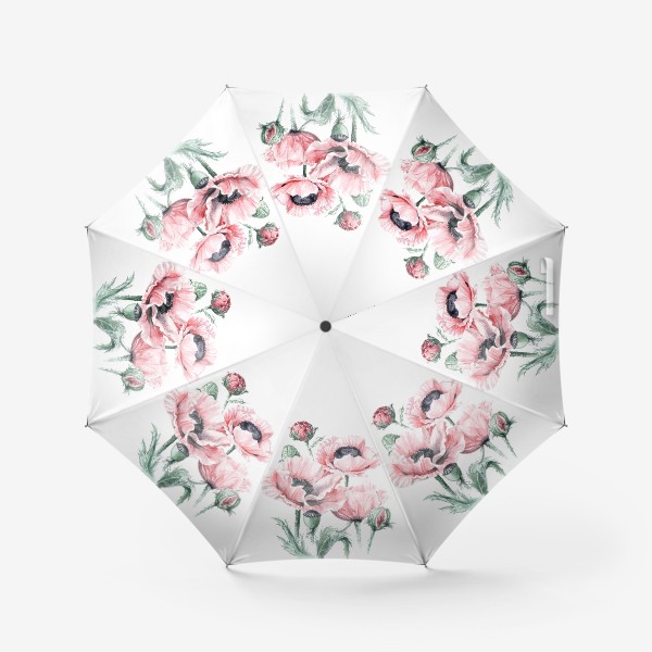Зонт «Розовые маки»