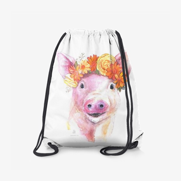 Рюкзак «Свин и цветы»
